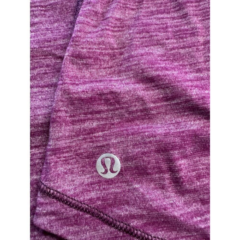Lululemon Women's M Purple Heather Tank Top Stretch Lightweight Scoop Reflective - Picture 3 of 6
